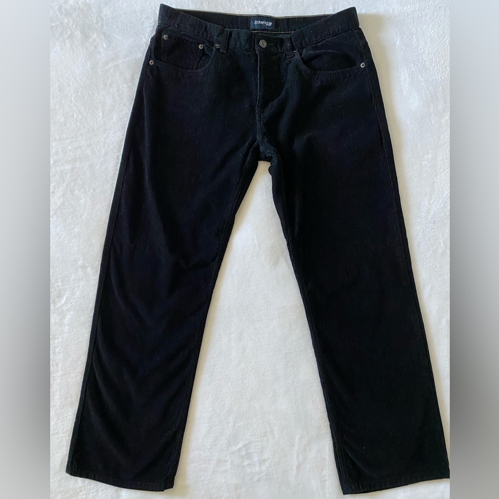 ST. John’s Bay Black‎ Corduroy Men’s Pants Size W34XL30